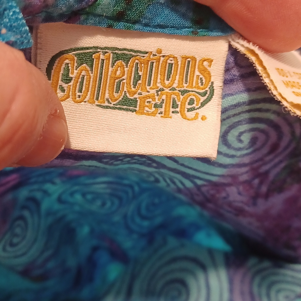 Vtg Boho Hippie Cotton Dress - Picture 2 of 6